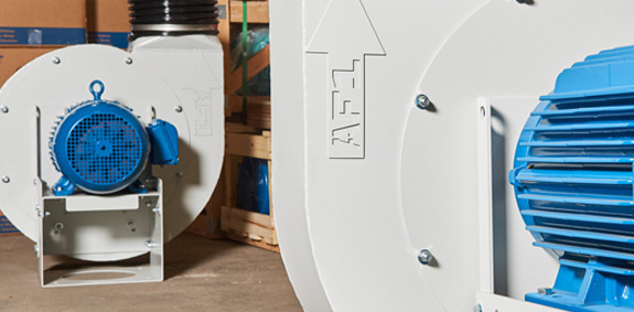 Blue Direct Drive Industrial Blowers for Air Knife and blow off systems